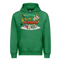 Emerald Normal Is Overrated Urban Hoodie - FaDigitalArtStudio