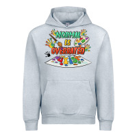 Heather Grey Normal Is Overrated Urban Hoodie - FaDigitalArtStudio