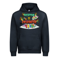 Navy Normal Is Overrated Urban Hoodie - FaDigitalArtStudio