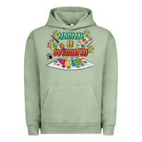 Pigment Oil Green Normal Is Overrated Urban Hoodie - FaDigitalArtStudio