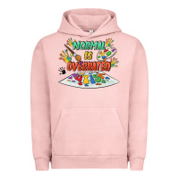 Pigment Salmon Normal Is Overrated Urban Hoodie - FaDigitalArtStudio