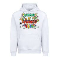 White Normal Is Overrated Urban Hoodie - FaDigitalArtStudio