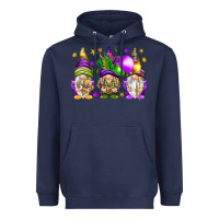Navy Mardi Gras gnomies with elements Heavyweight Hoodie - HowdyJamesFarm