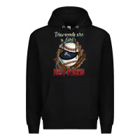 Black Diamonds are a girl's best friend Baseball Premium Hoodie - HowdyJamesFarm