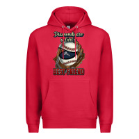 Cardinal Diamonds are a girl's best friend Baseball Premium Hoodie - HowdyJamesFarm