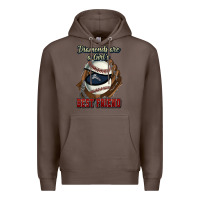 Coffee Diamonds are a girl's best friend Baseball Premium Hoodie - HowdyJamesFarm