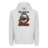 Dove Grey Diamonds are a girl's best friend Baseball Premium Hoodie - HowdyJamesFarm