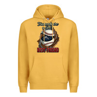 Mustard Diamonds are a girl's best friend Baseball Premium Hoodie - HowdyJamesFarm