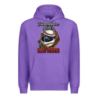 Purple Diamonds are a girl's best friend Baseball Premium Hoodie - HowdyJamesFarm