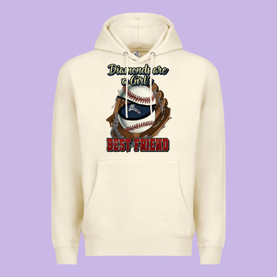 Diamonds Are A Girl's Best Friend Baseball Premium Hoodie Designed By Howdyjamesfarm