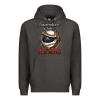 Smoke Diamonds are a girl's best friend Baseball Premium Hoodie - HowdyJamesFarm