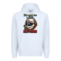 White Diamonds are a girl's best friend Baseball Premium Hoodie - HowdyJamesFarm