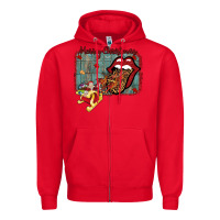 Red Merry Christmas Lips Santa Zipper Hoodie - Bettercallsaul