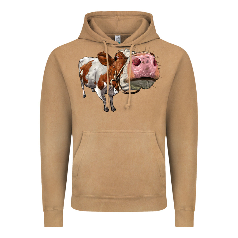 Cute Simmental Cow Vintage Hoodie by LillyAllenDesigns | Teevron