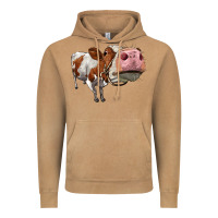 Vintage Camel cute simmental cow Vintage Hoodie - LillyAllenDesigns