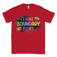Red ı have boundary ıssues Classic Tee - MaliasSmallBusiness