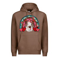 Chestnut valentines heifer rainbow Premium Hoodie - JahusDesignShop