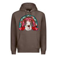 Coffee valentines heifer rainbow Premium Hoodie - JahusDesignShop