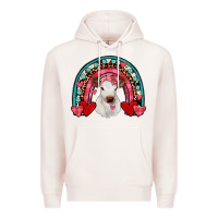Valentines Heifer Rainbow Premium Hoodie | Teevron