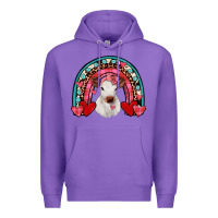 Purple valentines heifer rainbow Premium Hoodie - JahusDesignShop