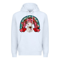 White valentines heifer rainbow Premium Hoodie - JahusDesignShop