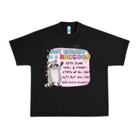 Black just realized im a raccoon Urban Heavy Tee - MaliasSmallBusiness