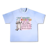 Grape Ice just realized im a raccoon Urban Heavy Tee - MaliasSmallBusiness