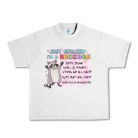 Lunar Rock just realized im a raccoon Urban Heavy Tee - MaliasSmallBusiness