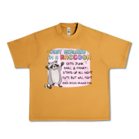 Peanut Butter just realized im a raccoon Urban Heavy Tee - MaliasSmallBusiness
