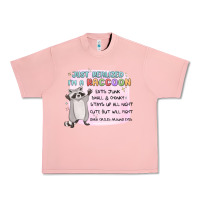 Salmon just realized im a raccoon Urban Heavy Tee - MaliasSmallBusiness