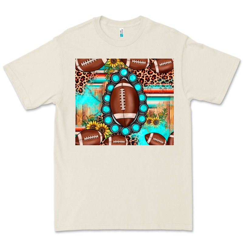 Football Leopard Turquoise Gemstone Sunflower Premium Tee by JahusDesignShop | Teevron