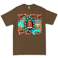 Cacao football leopard turquoise gemstone sunflower Premium Tee - JahusDesignShop