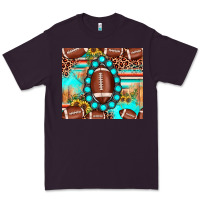 Plum football leopard turquoise gemstone sunflower Premium Tee - JahusDesignShop