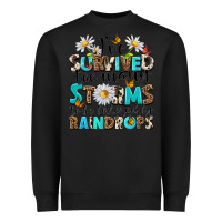 Black ive survived too many storms to be bothered by rai Heavyweight Sweatshirt - NancyCooperArtShop