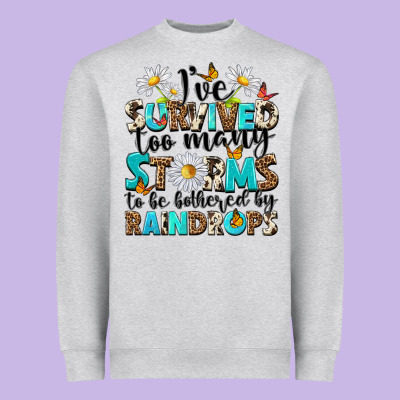 Ive Survived Too Many Storms To Be Bothered By Rai Heavyweight Sweatshirt Designed By Nancycooperartshop