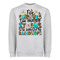 Heather Grey ive survived too many storms to be bothered by rai Heavyweight Sweatshirt - NancyCooperArtShop