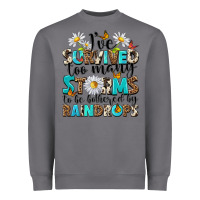 Storm ive survived too many storms to be bothered by rai Heavyweight Sweatshirt - NancyCooperArtShop