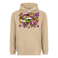 Mushroom Mardi Gras lips Heavyweight Hoodie - HowdyJamesFarm