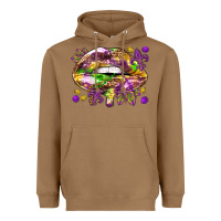 Mardi Gras Lips Heavyweight Hoodie | Teevron