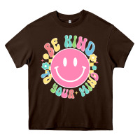 Chocolate Brown be kind to you mind Heavy Core Tee - JahusDesignShop