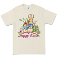 Bone easter bunny family wıth carrots and eggs Premium Tee - AdoDesignShop