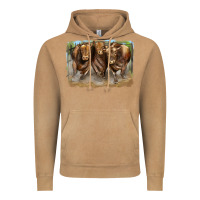 Vintage Camel 3 red angus bulls Vintage Hoodie - LillyAllenDesigns