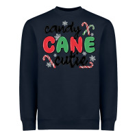 Navy candy cane cutie Heavyweight Sweatshirt - MaliasSmallBusiness