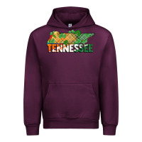 Mauve Wine tennessee map st patrick's day Urban Hoodie - FaDigitalArtStudio