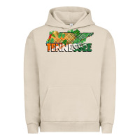 Pigment French Oak tennessee map st patrick's day Urban Hoodie - FaDigitalArtStudio