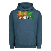 Pigment Midnight Navy tennessee map st patrick's day Urban Hoodie - FaDigitalArtStudio