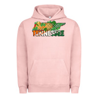 Pigment Salmon tennessee map st patrick's day Urban Hoodie - FaDigitalArtStudio