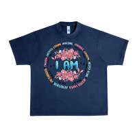 Navy i am inspiration Urban Heavy Tee - MaliasSmallBusiness