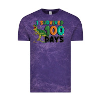Cloud Purple i survived 100 days Vintage Tee - MaliasSmallBusiness