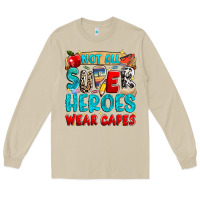Mushroom not all super heroes wear capes Long Sleeve Tee - NancyCooperArtShop